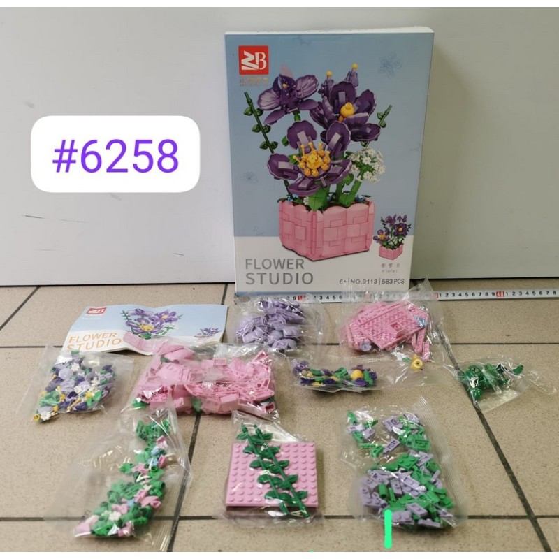 KLOCKI KWIATY 9113
