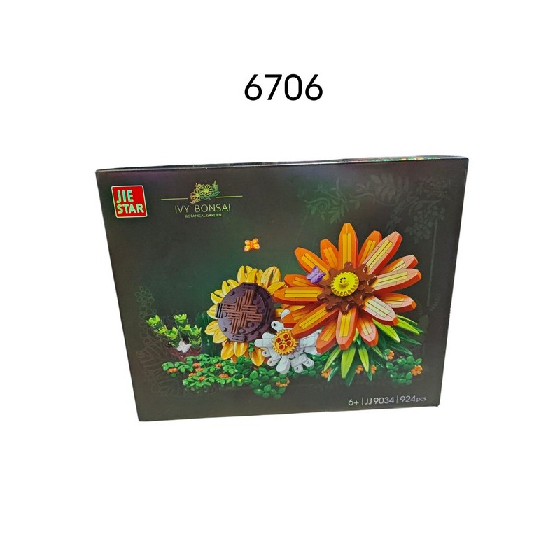 KLOCKI KWIATY 6706