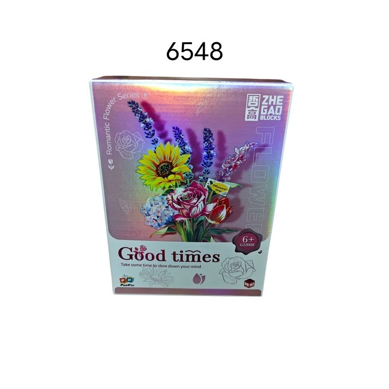 KLOCKI KWIATY 6548