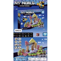 KLOCKI MAGNET MY WORLD 168 PCS